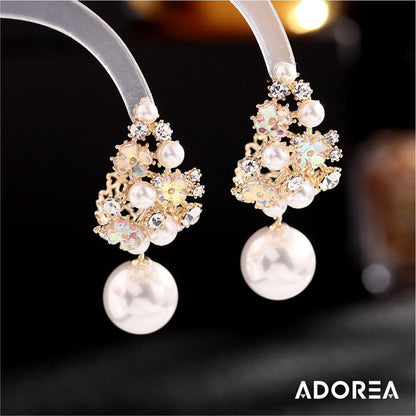 ARETES GUIRNALDAS DE PERLAS