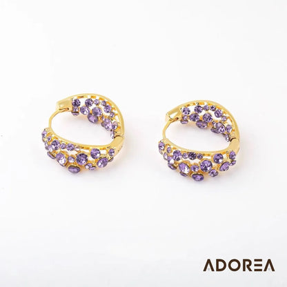 ARETES ARO MORADO