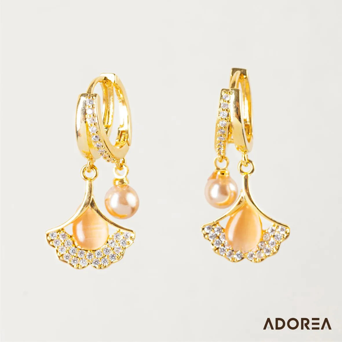 ARETES HOJA DE GINKGO