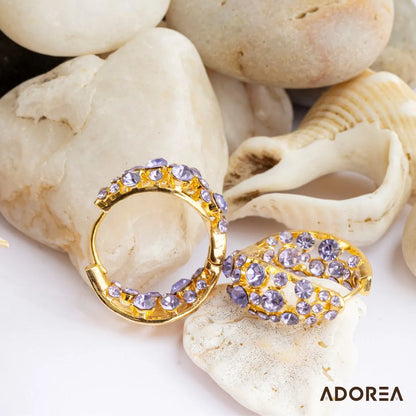 ARETES ARO MORADO